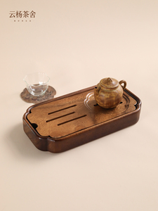 云阳茶馆茶盘小茶盘2025新茶几家一人核桃实木干浸渍表水储存