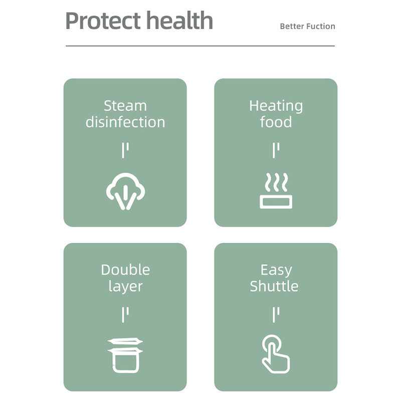 鲸之爱蒸汽消毒器大容量家用婴儿奶瓶奶嘴消毒锅高温灭菌消毒机
