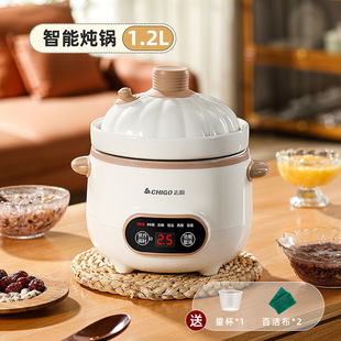 志高微压婴儿辅食电炖锅多功能宝宝陶瓷电炖盅煲粥汤锅养生锅