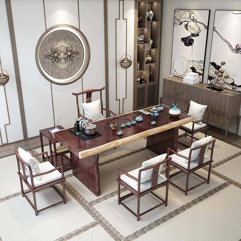 新中式家用客厅实木茶桌茶馆门店洽谈泡茶桌办公室会客大板茶台,农机/农具/农膜,其它农用工具,淘宝优惠券,粉丝福利购,淘宝优惠卷