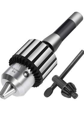 R8柄接杆配扳手钻夹头1-1316mmB16B18JT6JT33英制螺纹7/16