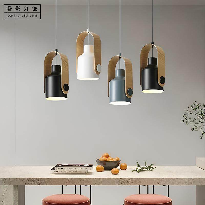 现代时尚简约铁艺铝材转向吊灯北欧loft创意餐厅吧台卡座网咖灯饰