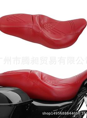 适用于哈雷街道滑翔路王旅行者2009-2020红色驾驶员副驾驶座椅