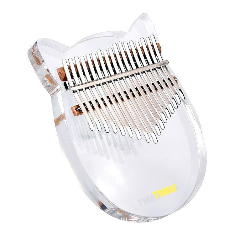 17音透明水晶拇指琴亚克力树精灵卡林巴17音手指钢琴演出初学者