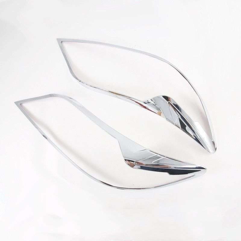 适用于20款丰田塞纳改装专用ABS电镀前大灯装饰框外饰亮条贴片