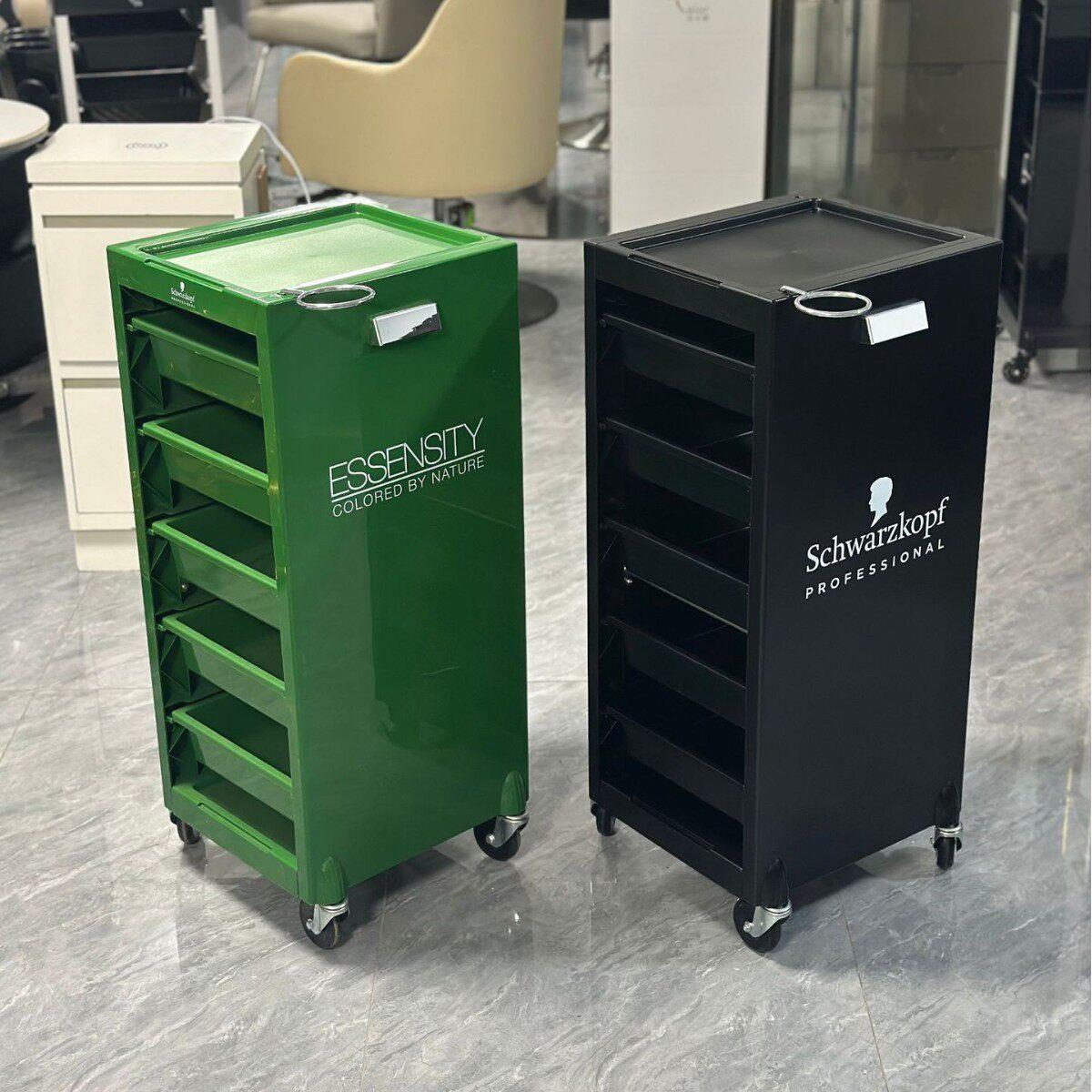 施华蔻美容美发工具车发廊移动理发店推车杠车收纳烫染置物架