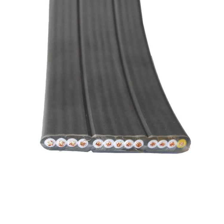 桔红色防腐扁平电缆 TVVB12*1.5平方扁线 伸缩门扁线 天车排线 排