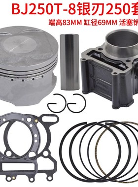 贝纳利银刃BJ250T-8套缸活塞环气缸上下全车垫片气门油封QJ169cm3