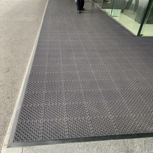 商用门垫室外拼接别墅防滑脚垫简约防水镂空门厅超薄吸尘门口地垫