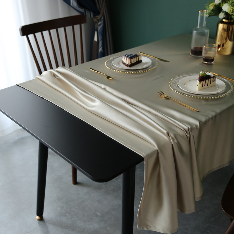 如丝般质感 长方形纯色桌布餐桌布艺,居家布艺,桌布,淘宝优惠券,粉丝福利购,淘宝优惠卷