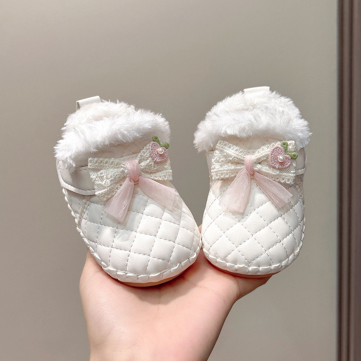 冬季婴儿鞋子0-1岁软胶底学步鞋女宝宝3-6-12个月加厚绒保暖棉靴,童鞋/婴儿鞋/亲子鞋,学步鞋,淘宝优惠券,粉丝福利购,淘宝优惠卷