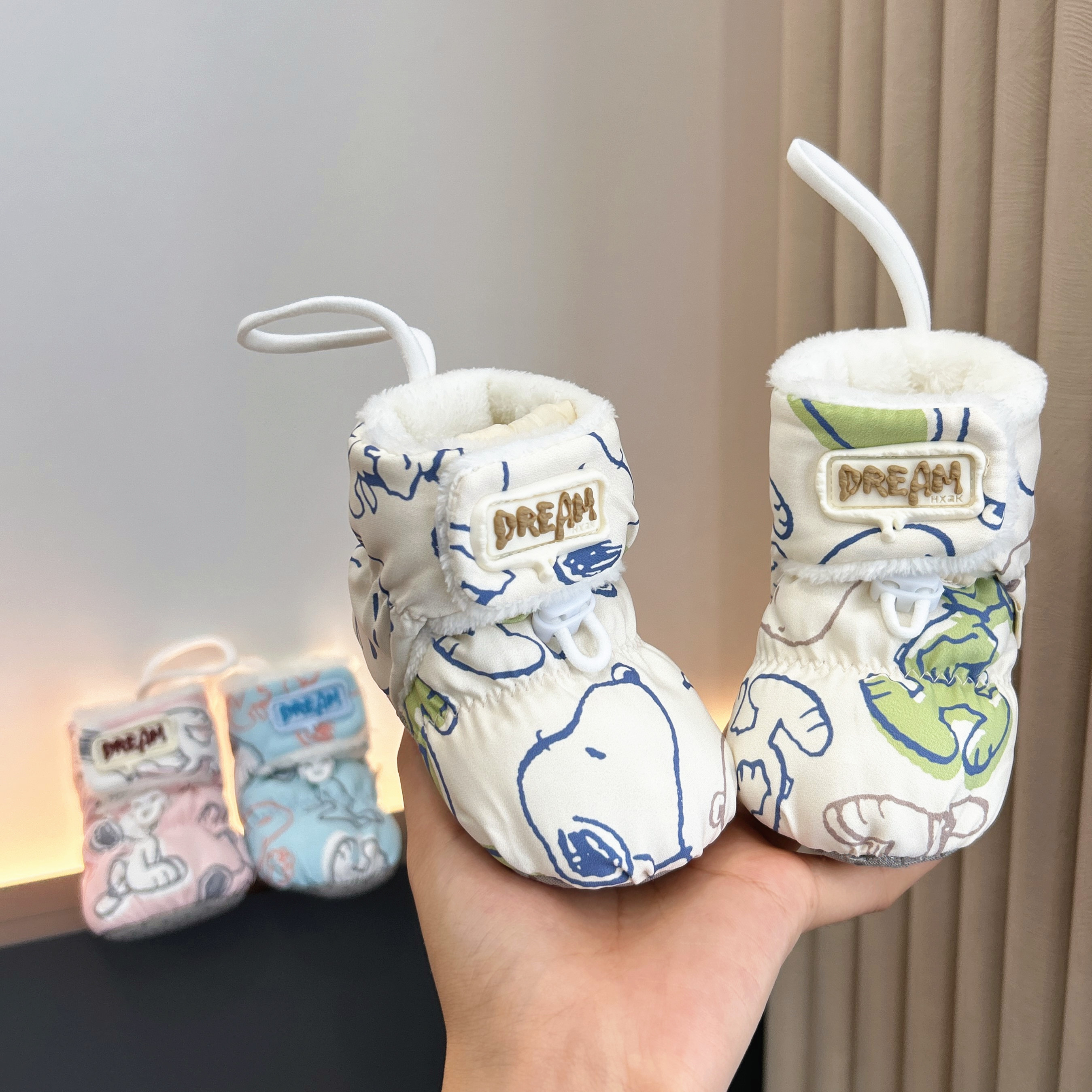 冬季加绒加厚软底不掉护脚棉鞋