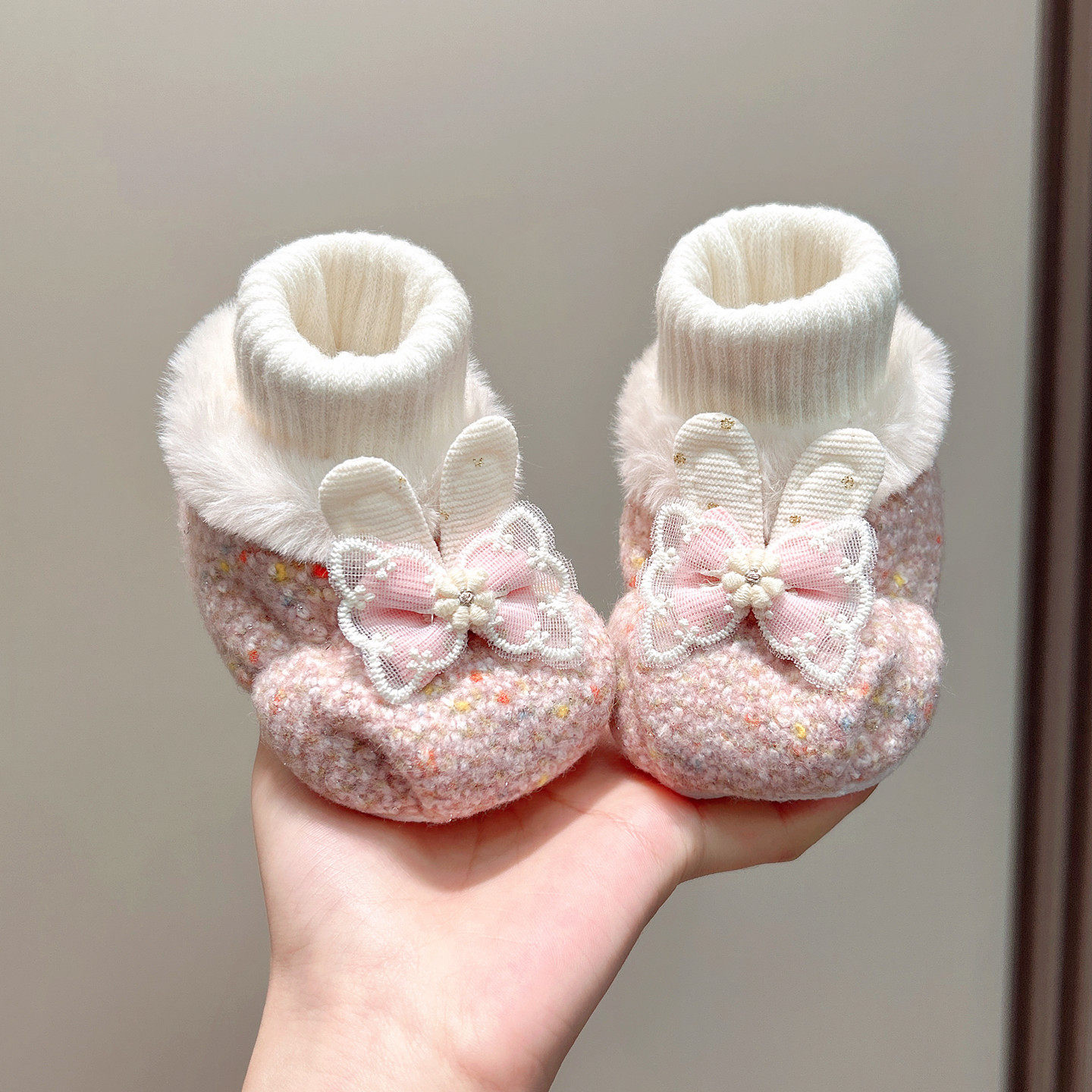 婴儿鞋子冬季0-6-12个月婴幼儿女宝宝公主风袜鞋加厚加绒不掉跟,童鞋/婴儿鞋/亲子鞋,婴儿步前鞋/袜鞋,淘宝优惠券,粉丝福利购,淘宝优惠卷