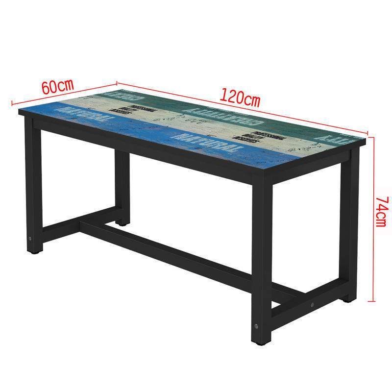 现代简约长方形餐桌快餐桌小吃桌椅组合经济型6人4食堂餐馆小吃