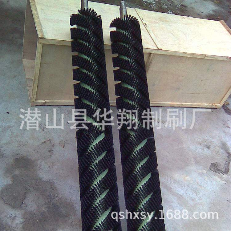批量生产刷辊 工业毛刷辊 缠绕式钢丝刷辊 不锈钢丝辊刷