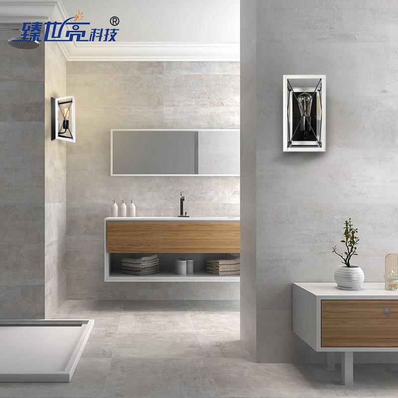 美式复古走廊客厅床头工业风单头壁灯欧式室内楼梯简约装饰铁艺灯