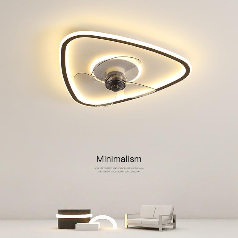 风扇灯吸顶灯2024年新款卧室餐厅客厅家用房间隐形电扇吊扇灯一体