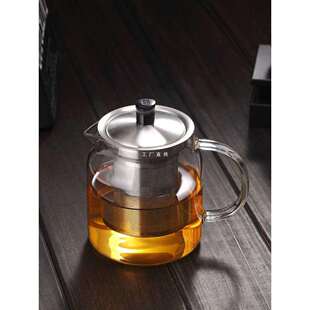 玻璃泡茶壶套装家用茶水分离耐高温不锈钢内胆过滤茶具单壶