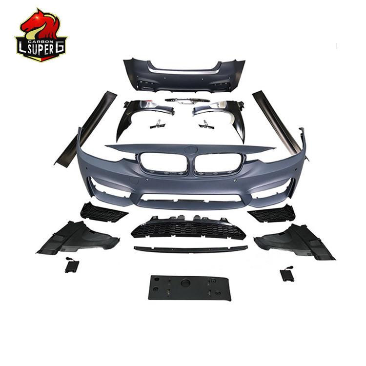 适用于宝马3系F30F35改装M3款大包围前杠后杠侧裙叶子板