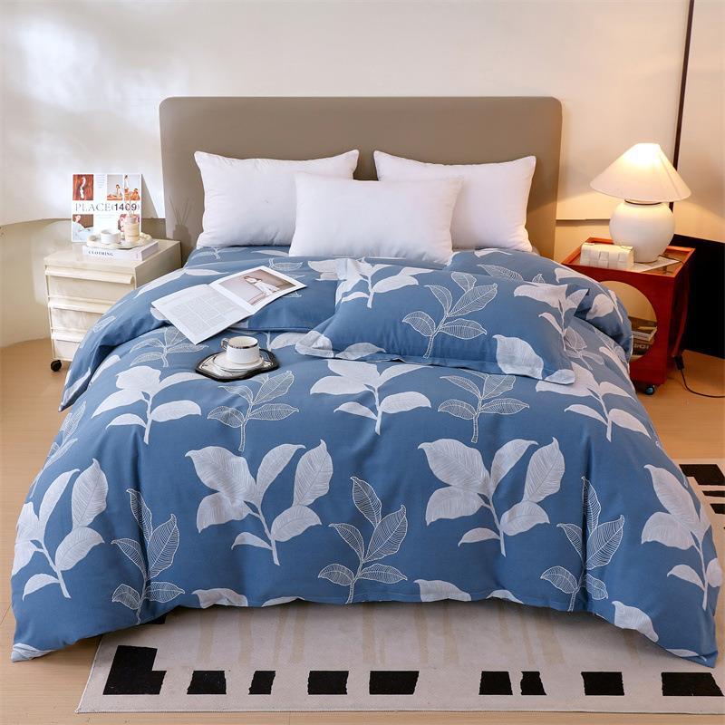 新款秋冬加厚纯棉生态磨毛被套加大单品多规格拉链被壳直销