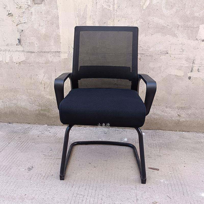 黑色弓形网椅转椅升降椅子员工职员办公电脑会议会客椅子