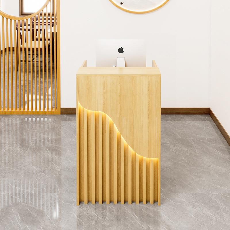 餐饮店收银台柜台简约现代小前台接待台小型店铺简易收银柜吧台桌