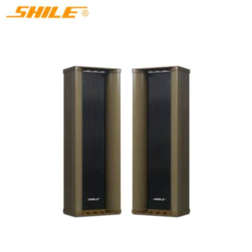狮乐F-403定压室外防水音柱无源音响喇叭户外壁挂音箱F-404F-603