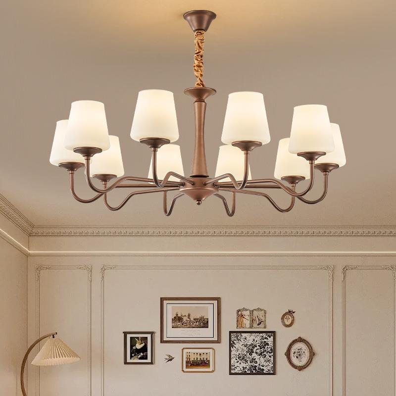 美式客厅吸顶吊灯乡村现代简约创意复古卧室餐厅灯具全屋套餐组合