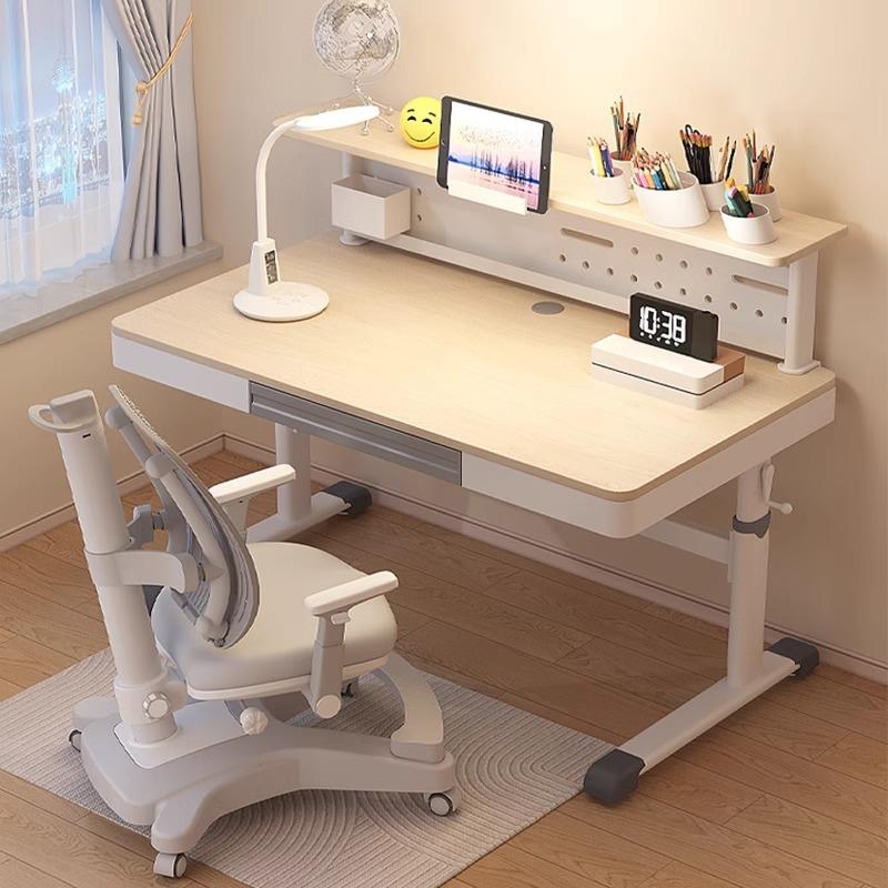 学习桌小学生家用写字桌儿童书桌手动升降桌写作业桌子课桌椅套装