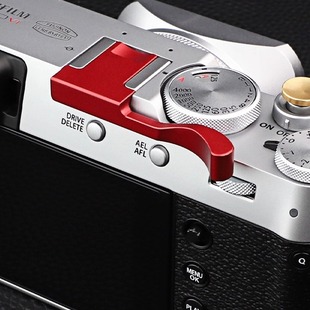 号歌适用于富士X100VI相机指柄X100V专用热靴指柄手指柄大拇指指柄相机热靴配件红色