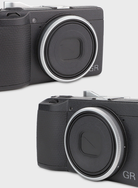 号歌适用于理光GR3x /GR3X HDF数码相机转接环Ricoh GRIIIX镜头铝合金装饰环圈配件银灰色