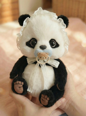 Bobonuts满满熊猫毛绒玩具玩偶安抚抱偶布艺娃娃关节公仔女友礼物