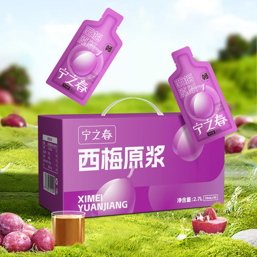 宁之春西梅原浆鲜果鲜榨