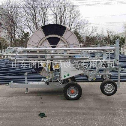 JP90-00喷灌机卷盘农用浇地自动0米折叠桁架喷头移动吊杆淋灌机