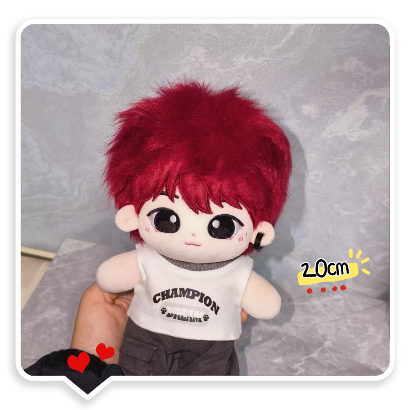热销李荣浩黑马季节巡回演唱会20cm毛绒公仔玩偶可爱红发超萌礼物