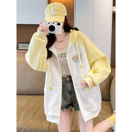 初秋外套女2025新款春秋学院风韩系棒球服少女学生休闲连帽上衣潮