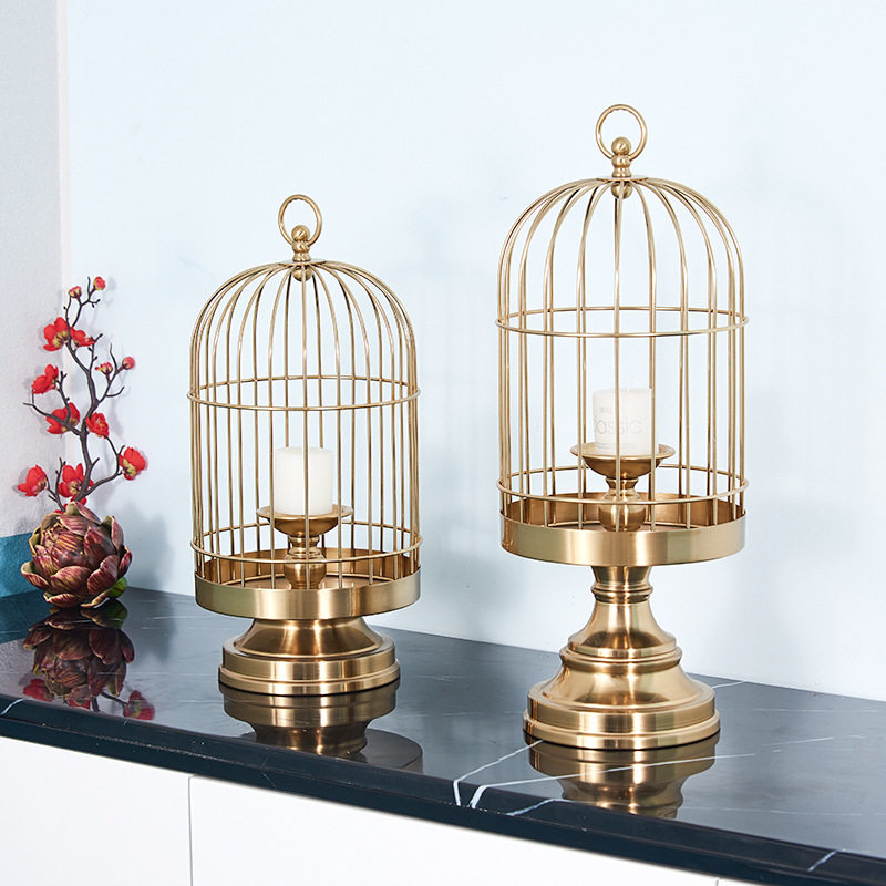 新中式鸟笼金属轻奢摆件高级感家居电视柜玄关礼品礼物装饰工艺品,家居饰品,桌面摆件,淘宝优惠券,粉丝福利购,淘宝优惠卷