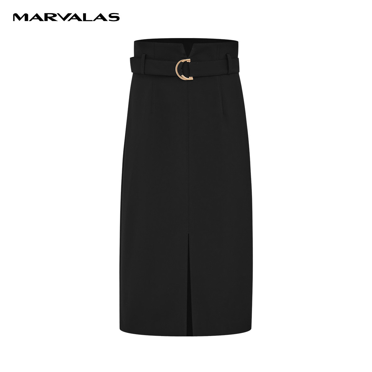 【粉丝专属】【专柜同款】曼德诗半身裙高腰气质时尚显瘦小众春夏