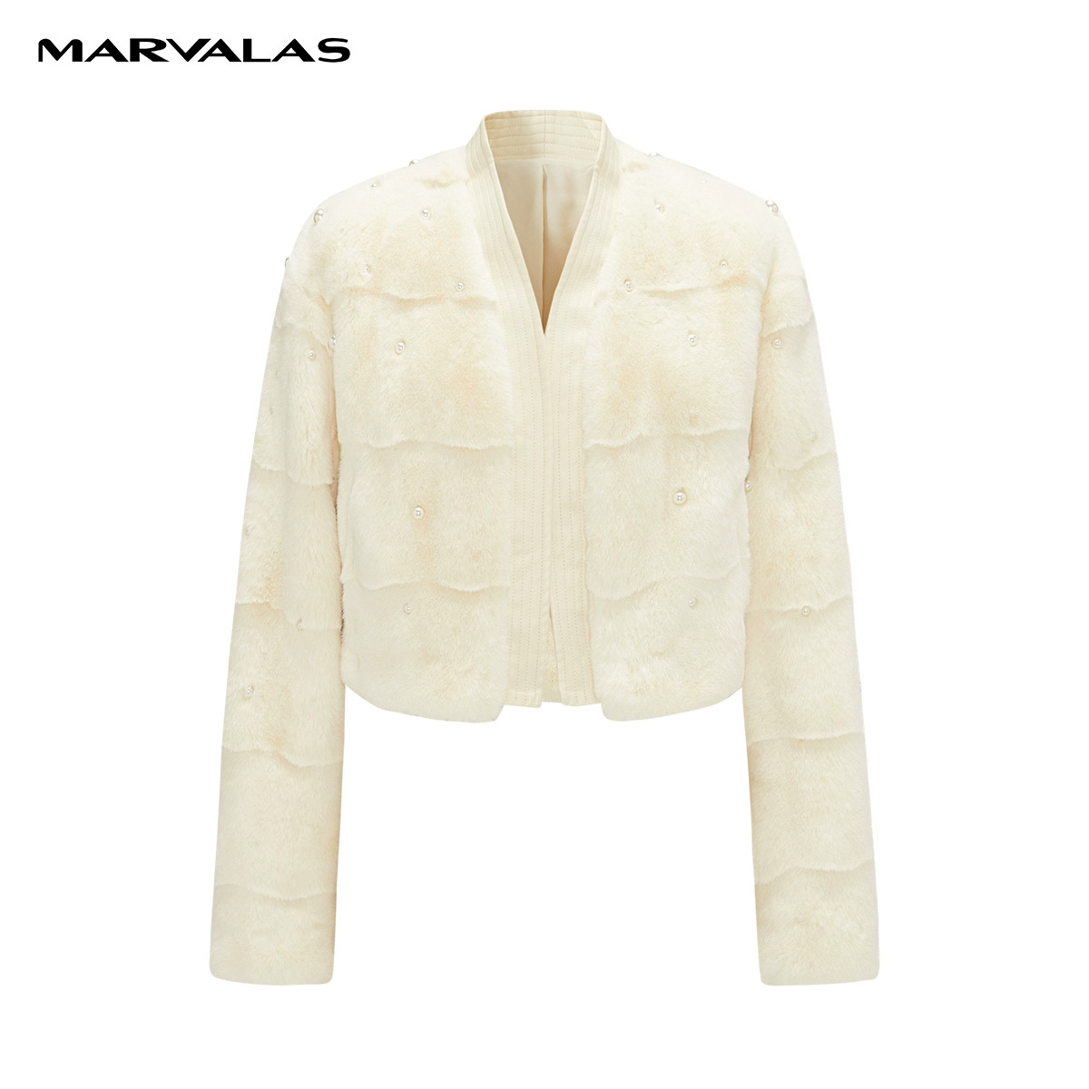 【粉丝专属】【商场同款】曼德诗毛绒冬新款轻奢蛋白毛皮毛一体上