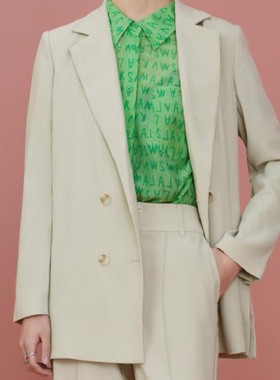 《丽丽姐专享》时尚简约气质遮肉显瘦醋酯西装M423300430