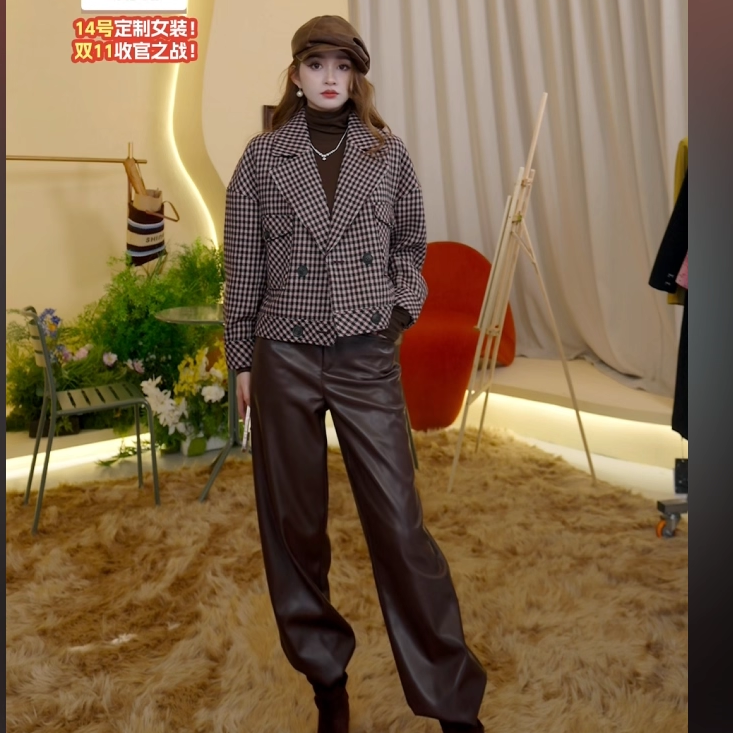 【呼呼严选专享】商场同款短外套春季新款时尚百搭休闲上衣M43166