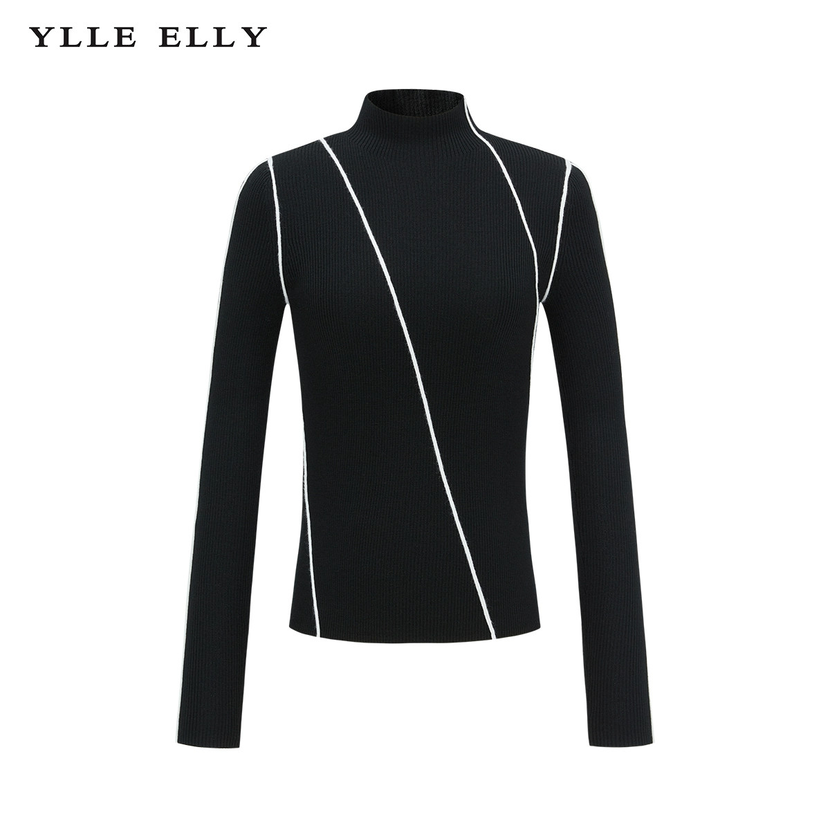 【粉丝专属】【商场同款】全羊毛针织衫2023冬季新款高领修身套头