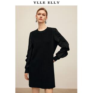 【呼呼严选粉丝专享】YLLE ELLY法式浪漫连衣裙2025新款绵羊毛混