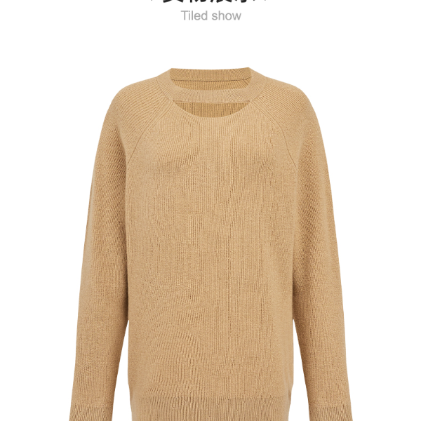 【粉丝专属】长袖针织衫毛衣针织衫秋冬季休闲时尚纯色毛针织衫