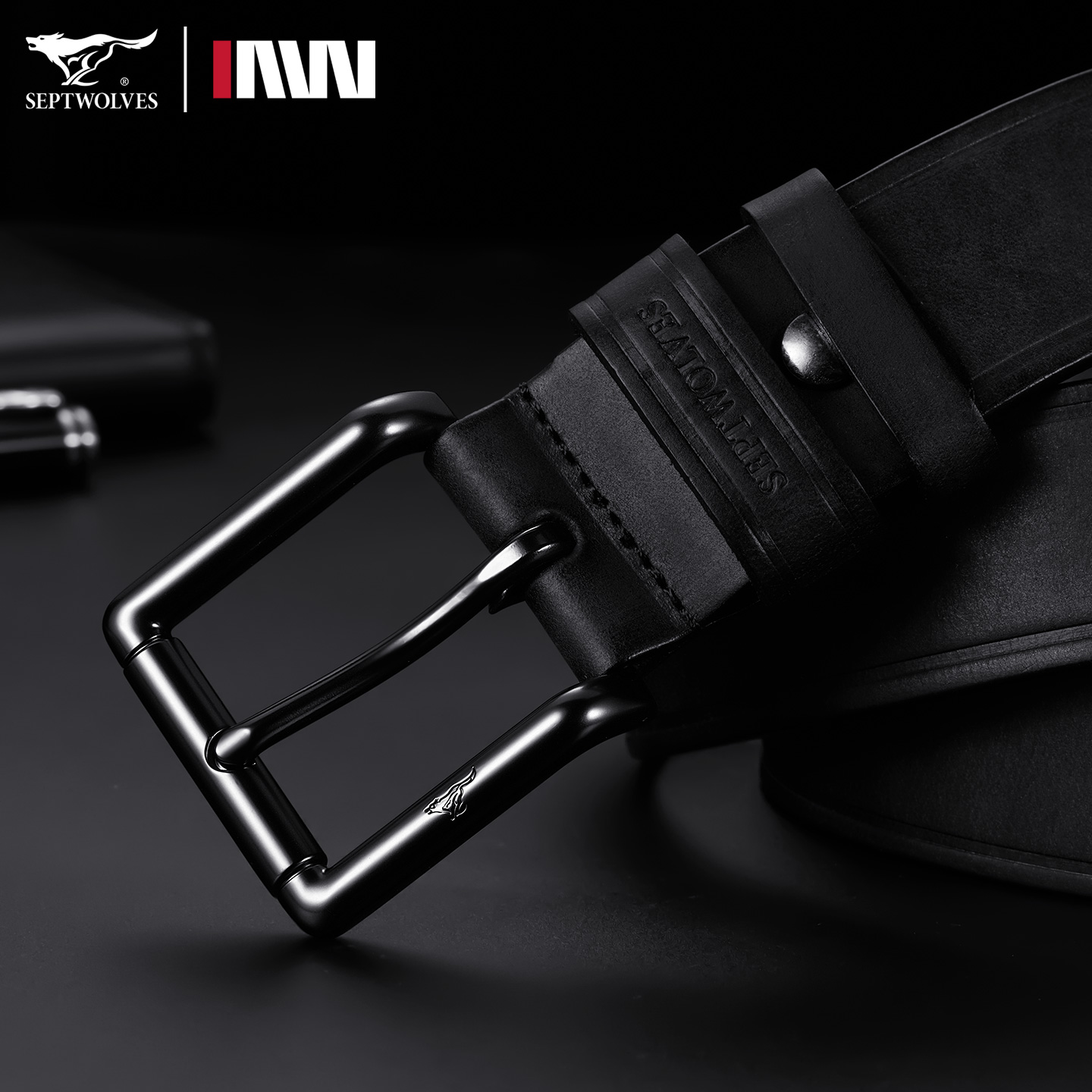 七匹狼针扣皮带真皮2025新款男士腰带高档头层牛皮年轻人牛仔裤带