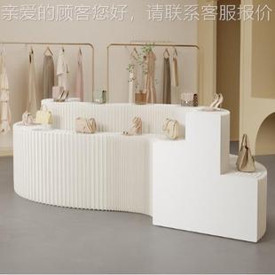 布工厂直架销多层置展示 活动展会展览置双面折物叠纸中岛展924示