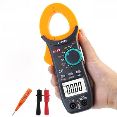 天宇3266TD交直流数字钳形表高精度万用表钳形电流表温度电容钳表