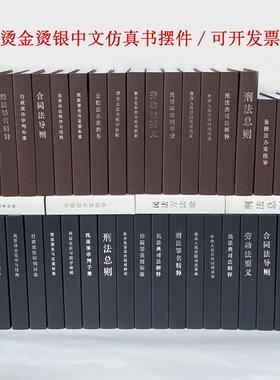 律师事务所法律法规假书摆件装饰书柜办公室前台仿真书司法局书壳