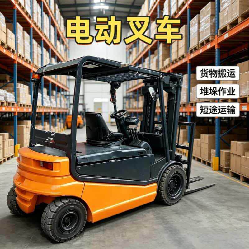 电动叉车厂家发货直锂电四环轮保电动叉车搬工厂货物装卸供电动运