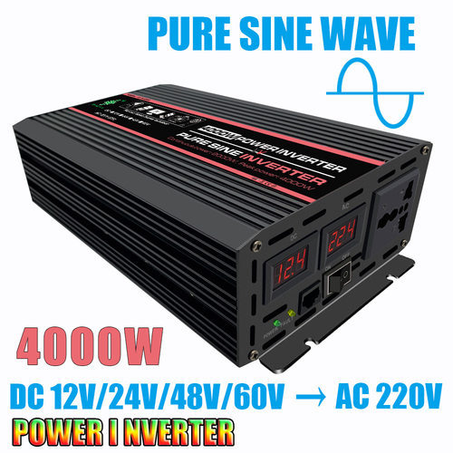 12V转220V110V2000W峰值4000W纯正波逆变器LED显示屏感性负载电器